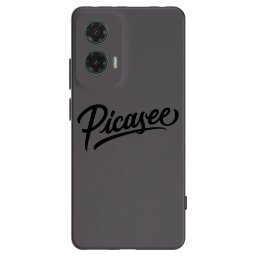 Fekete szilikon tok az alábbi mobiltelefonokra Motorola Moto G35 5G - Picasee - old logo - black