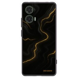 Fekete szilikon tok az alábbi mobiltelefonokra Motorola Moto G35 5G - Thunder