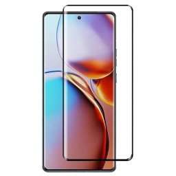 3x 3D üvegfólia kerettel az alábbi mobiltelefonokra Motorola Moto G35 5G - fekete - 2+1 ingyen