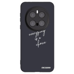 Fekete szilikon tok az alábbi mobiltelefonokra Honor Magic7 Pro 5G - Everything is a choice