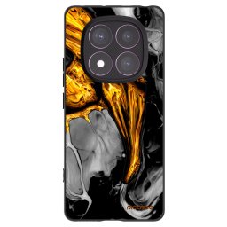Fekete szilikon tok az alábbi mobiltelefonokra Xiaomi Redmi Note 14 Pro 4G - Black Gold