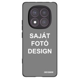 Fekete szilikon tok az alábbi mobiltelefonokra Xiaomi Redmi Note 14 Pro 4G - Saját fotó/motívum