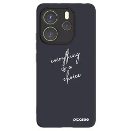 Fekete szilikon tok az alábbi mobiltelefonokra Xiaomi Redmi Note 14 4G - Everything is a choice