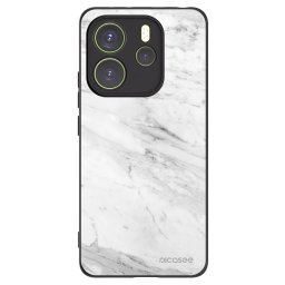 Fekete szilikon tok az alábbi mobiltelefonokra Xiaomi Redmi Note 14 4G - White marble