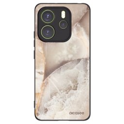 Fekete szilikon tok az alábbi mobiltelefonokra Xiaomi Redmi Note 14 4G - Cream marble