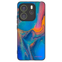 Fekete szilikon tok az alábbi mobiltelefonokra Xiaomi Redmi Note 14 4G - Rainbow