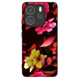 Fekete szilikon tok az alábbi mobiltelefonokra Xiaomi Redmi Note 14 4G - Dark Peonny