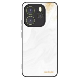 Fekete szilikon tok az alábbi mobiltelefonokra Xiaomi Redmi Note 14 4G - White