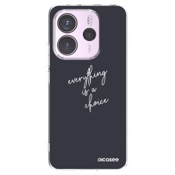 Átlátszó szilikon tok az alábbi mobiltelefonokra Xiaomi Redmi Note 14 4G - Everything is a choice
