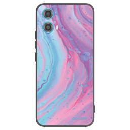 Fekete szilikon tok az alábbi mobiltelefonokra Motorola Moto G34 5G - Pink liquid