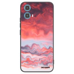 Fekete szilikon tok az alábbi mobiltelefonokra Motorola Moto G34 5G - Sunset