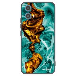 Fekete szilikon tok az alábbi mobiltelefonokra Motorola Moto G34 5G - Goldsky