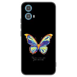 Fekete szilikon tok az alábbi mobiltelefonokra Motorola Moto G34 5G - Diamanty Black
