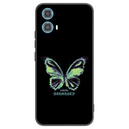 Fekete szilikon tok az alábbi mobiltelefonokra Motorola Moto G34 5G - Diamanty Blue