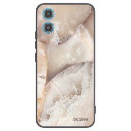 Fekete szilikon tok az alábbi mobiltelefonokra Motorola Moto G34 5G - Cream marble