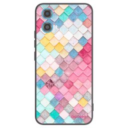 Fekete szilikon tok az alábbi mobiltelefonokra Motorola Moto G34 5G - Colorful roof