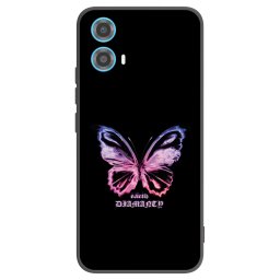 Fekete szilikon tok az alábbi mobiltelefonokra Motorola Moto G34 5G - Diamanty Purple