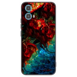 Fekete szilikon tok az alábbi mobiltelefonokra Motorola Moto G34 5G - Universe
