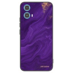 Fekete szilikon tok az alábbi mobiltelefonokra Motorola Moto G34 5G - Purple