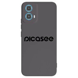 Fekete szilikon tok az alábbi mobiltelefonokra Motorola Moto G34 5G - Picasee - new logo - black