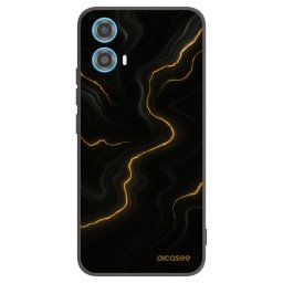 Fekete szilikon tok az alábbi mobiltelefonokra Motorola Moto G34 5G - Thunder