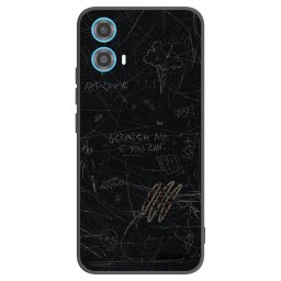 Fekete szilikon tok az alábbi mobiltelefonokra Motorola Moto G34 5G - SCRATCH