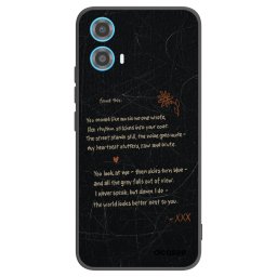 Fekete szilikon tok az alábbi mobiltelefonokra Motorola Moto G34 5G - POET