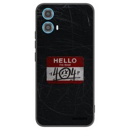 Fekete szilikon tok az alábbi mobiltelefonokra Motorola Moto G34 5G - HELLO 404