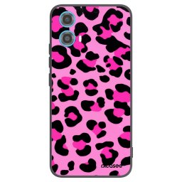Fekete szilikon tok az alábbi mobiltelefonokra Motorola Moto G34 5G - Pink Tiger