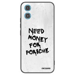 Fekete szilikon tok az alábbi mobiltelefonokra Motorola Moto G34 5G - White Dollar