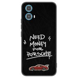 Fekete szilikon tok az alábbi mobiltelefonokra Motorola Moto G34 5G - Dark Racer