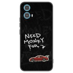 Fekete szilikon tok az alábbi mobiltelefonokra Motorola Moto G34 5G - Track Mode