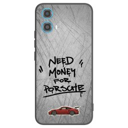 Fekete szilikon tok az alábbi mobiltelefonokra Motorola Moto G34 5G - Grey Drift