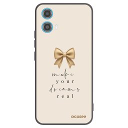 Fekete szilikon tok az alábbi mobiltelefonokra Motorola Moto G34 5G - Golden Dream