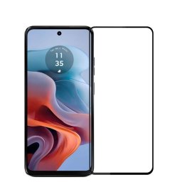 3x 3D üvegfólia kerettel az alábbi mobiltelefonokra Motorola Moto G34 5G - fekete - 2+1 ingyen