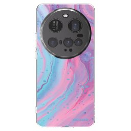 Átlátszó szilikon tok az alábbi mobiltelefonokra Xiaomi 15 Ultra - Pink liquid