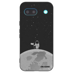 Fekete szilikon tok az alábbi mobiltelefonokra Google Pixel 8a - Astronaut