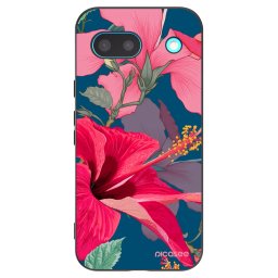 Fekete szilikon tok az alábbi mobiltelefonokra Google Pixel 8a - Hibiscus