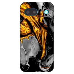 Fekete szilikon tok az alábbi mobiltelefonokra Google Pixel 8a - Black Gold
