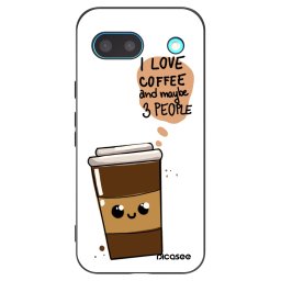 Fekete szilikon tok az alábbi mobiltelefonokra Google Pixel 8a - Cute coffee