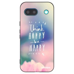Fekete szilikon tok az alábbi mobiltelefonokra Google Pixel 8a - Think happy be happy