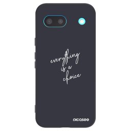 Fekete szilikon tok az alábbi mobiltelefonokra Google Pixel 8a - Everything is a choice
