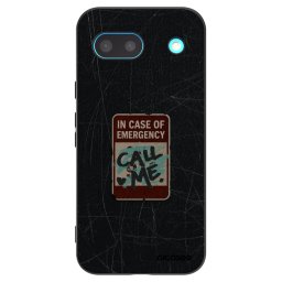 Fekete szilikon tok az alábbi mobiltelefonokra Google Pixel 8a - EMERGENCY