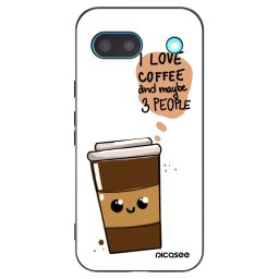 Fekete szilikon tok az alábbi mobiltelefonokra Google Pixel 8 - Cute coffee