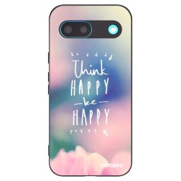 Fekete szilikon tok az alábbi mobiltelefonokra Google Pixel 8 - Think happy be happy