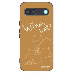 Fekete szilikon tok az alábbi mobiltelefonokra Google Pixel 8 - Wine not