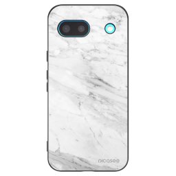 Fekete szilikon tok az alábbi mobiltelefonokra Google Pixel 8 - White marble