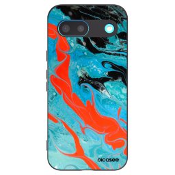 Fekete szilikon tok az alábbi mobiltelefonokra Google Pixel 8 - Blue Magma