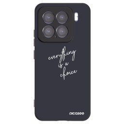 Fekete szilikon tok az alábbi mobiltelefonokra Xiaomi 15 - Everything is a choice