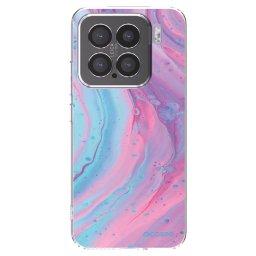 Átlátszó szilikon tok az alábbi mobiltelefonokra Xiaomi 15 - Pink liquid